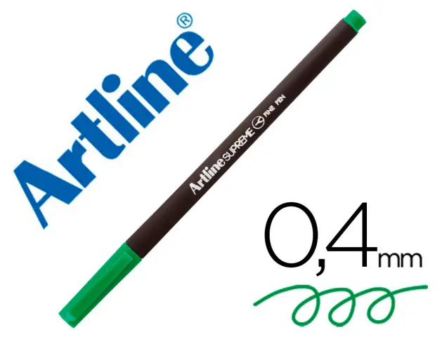 Imagen Rotulador artline supreme epfs200 fine liner punta de fibra verde manzana 0,4 mm