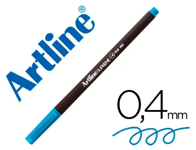 Imagen Rotulador artline supreme epfs200 fine liner punta de fibra azul celeste 0,4 mm