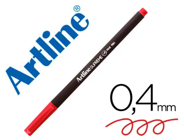 Imagen Rotulador artline supreme epfs200 fine liner punta de fibra rojo 0,4 mm