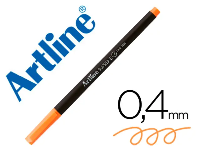 Imagen Rotulador artline supreme epfs200 fine liner punta de fibra naranja claro 0,4 mm