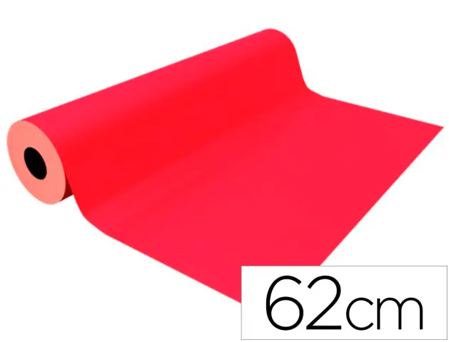 Imagen Papel de regalo basika metalizado rojo bobina 62 cm