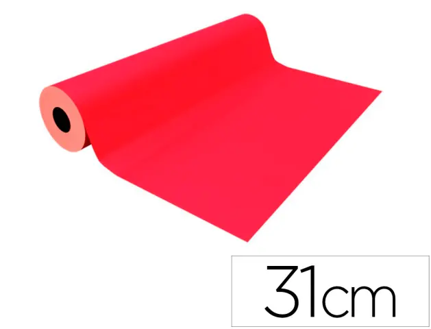 Imagen Papel de regalo basika metalizado rojo bobina 31 cm