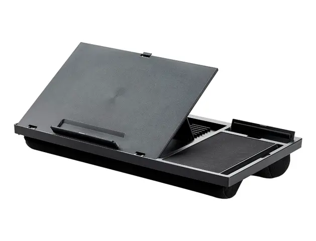 Imagen Soporte q-connect ancho para portatil movil raton hasta 17" ajustable 7 angulos diferentes color negro