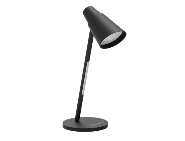 Imagen Lampara de oficina q-connect sobremesa abs tactil 6w 32 led 150lm color negro