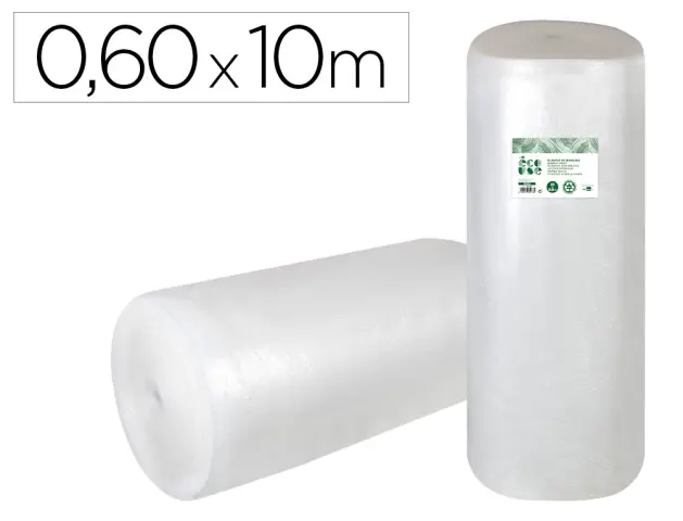 Imagen Plastico burbuja liderpapel ecouse 0.60x10m 30% de plastico reciclado