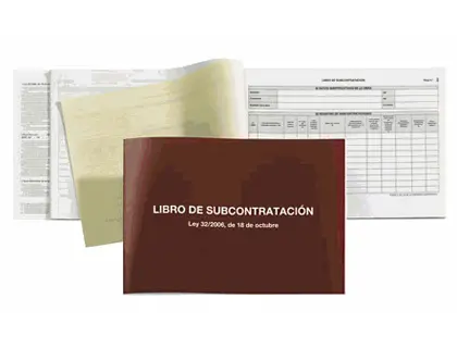 Imagen Libro miquelrius subcontratacion folio natural juego de 10 hojas autocopiativas