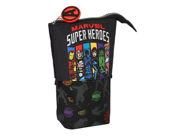 Imagen Bolso escolar portatodo safta cubilete avengers super heroes 190x80x60 mm