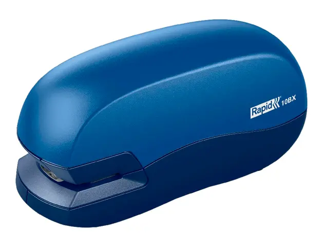 Imagen Grapadora rapid contactless 10bx plastico capacidad de grapado 10 hojas usa grapas 24/6 y 26/6 color azul