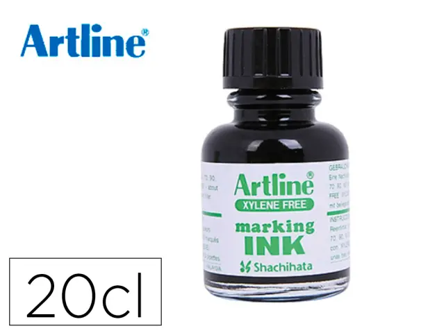 Imagen Tinta rotulador artline esk-20 negro frasco de 20 cc sin xileno