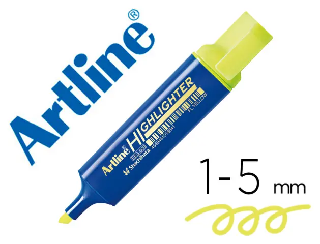 Imagen Rotulador artline fluorescente eks-600 amarillo punta biselada