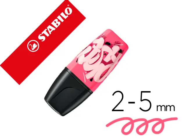 Imagen Rotulador stabilo boss mini fluorescente by snooze one rosa