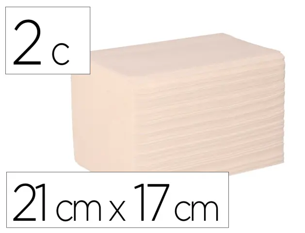 Imagen Servilleta bunzl greensource celulosa blanca plegado zig-zag 2 capas 21x17 cm caja de 9000 unidades