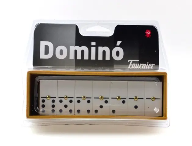 Imagen Domino chamelo fournier ficha marfilina en caja de plastico en blister