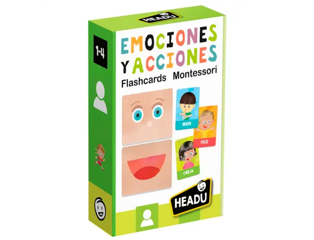 Imagen Juego didactico headu flash cards emociones y acciones montessori