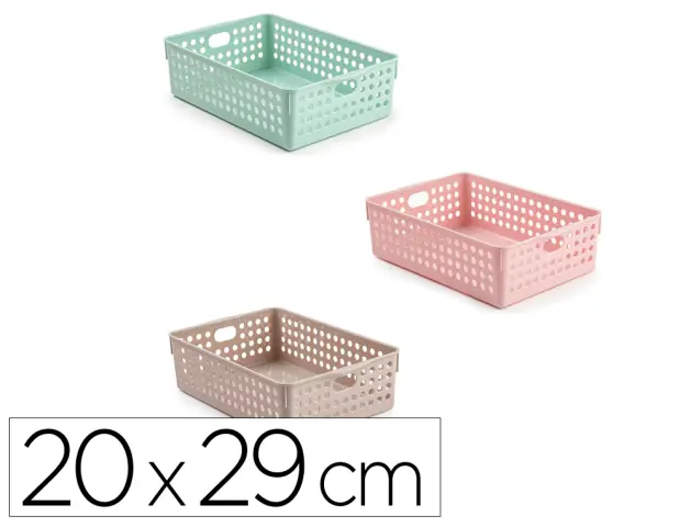 Imagen Cesta ordenacion plastiforte atlas n� 3 200x290 mm colores surtidos