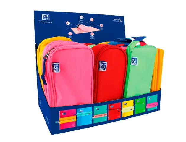 Imagen Bolso escolar oxford portatodo kids expositor de 20 unidades colores surtidos