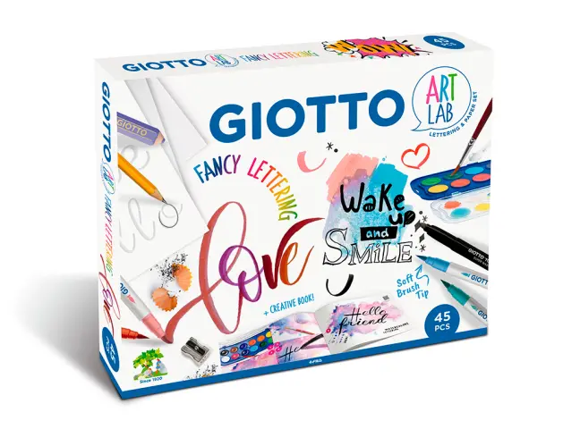 Imagen Set creativo giotto art lab fancy lettering