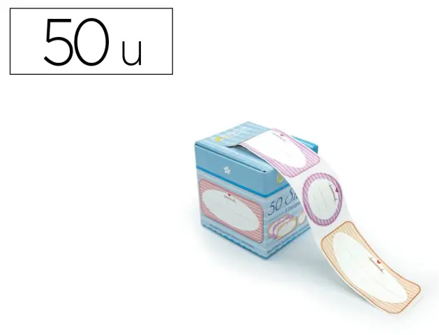 Imagen Etiqueta adhesiva avery removible para frascos regalos y decoraciones 6 modelos 2 medidas pack de 50