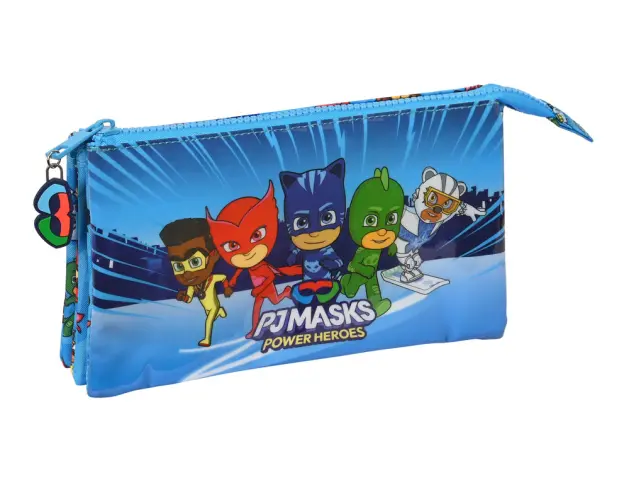 Imagen Bolso escolar portatodo safta triple pjmask 120x220x30 mm