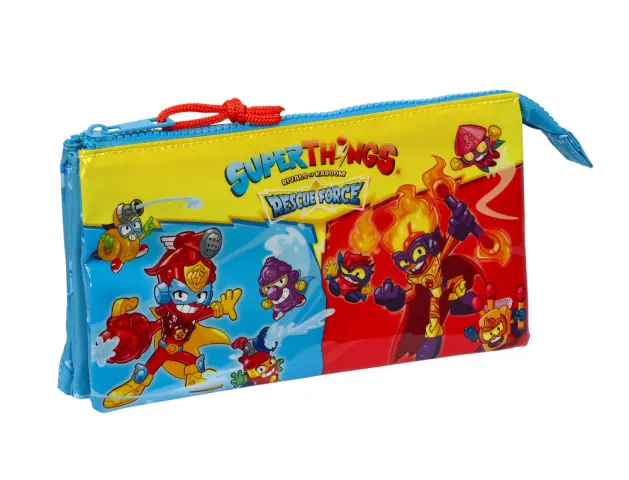 Imagen Bolso escolar portatodo safta triple superthings rescue force 120x220x30 mm