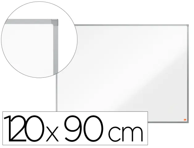 Imagen Pizarra blanca nobo essence acero lacado 1200x900 mm