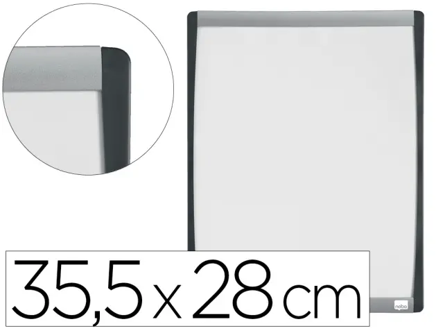 Imagen Pizarra blanca nobo magnetica marco arqueado 355x280 mm
