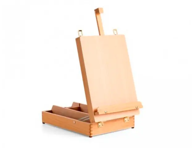 Imagen Caballete pintor winsor&newton liffey madera sobremesa caja