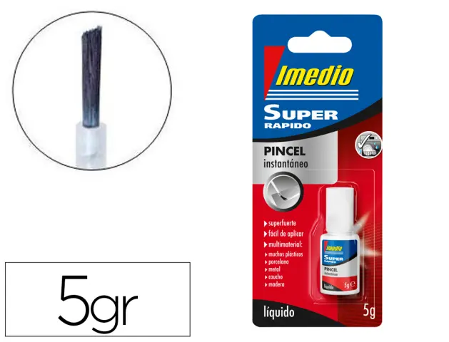 Pegamento imedio universal sin disolventes transparente banda azul 35 ml