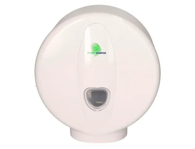 Imagen Dispensador papel higienico bunzl greensource mini jumbo fabricado en abs color blanco