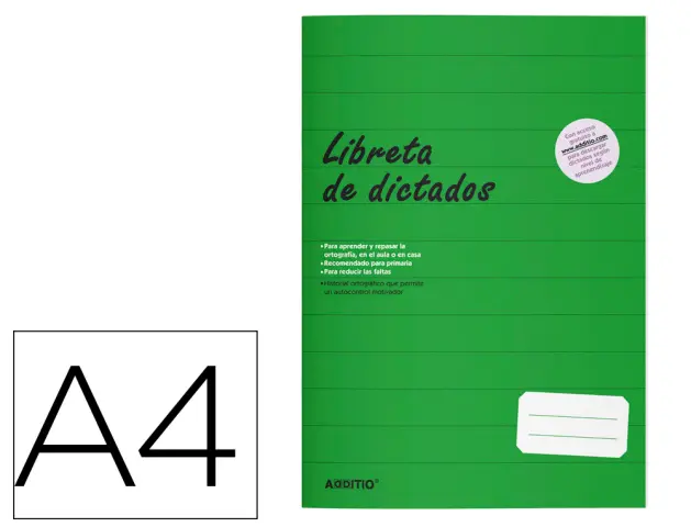 Imagen Libreta de dictados addittio primaria 64 paginas din a4