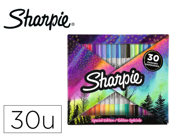 Imagen Rotulador sharpie fine blister 30 uds. fold + 20 uds.fine + 10 uds. ultrafine