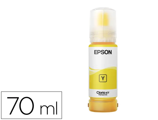 Imagen Tinta epson t114 eco tank et-8500 / 8550 amarillo botella 70 ml