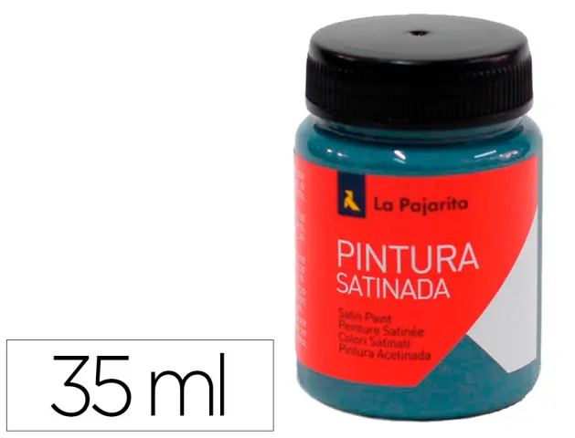 Imagen Pintura latex la pajarita satinada l-34 bote 35 ml azul metal