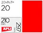 Imagen Etiqueta adhesiva apli 02880 tamao 210x297 mm para fotocopiadora laser ink-jet caja con 20 hojas din a4 rojo 2