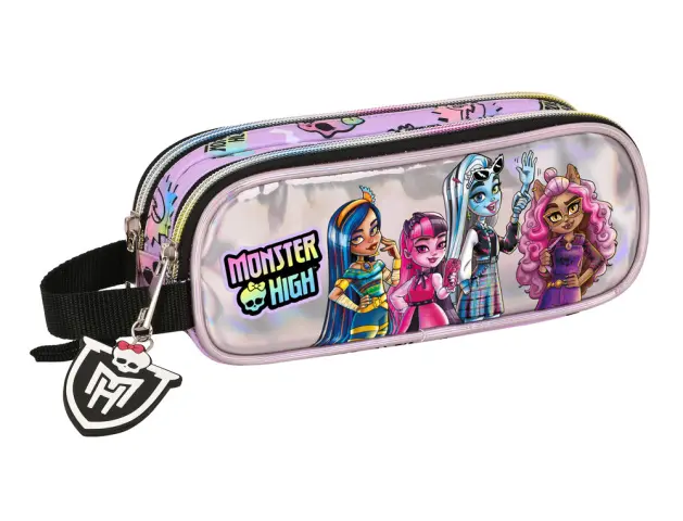 Imagen Bolso escolar portatodo safta doble monster high best boots 80x210x60 mm