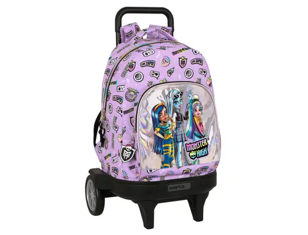 Imagen Mochila safta con ruedas compact monster high best boots 450x330x220 mm