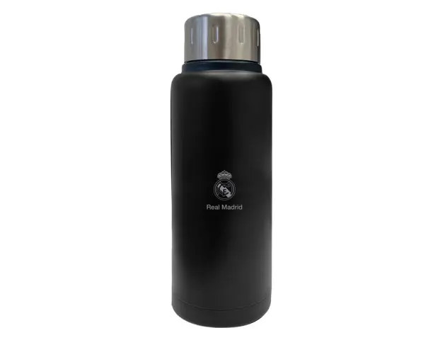 Imagen Botella portaliquidos safta termo acero inoxidable 500ml real madrid premium 225x70 mm