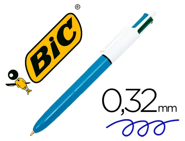 Imagen Boligrafo bic cuatro colores