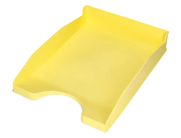 Imagen Bandeja sobremesa plastico q-connect amarillo pastel opaco 240x70x340mm