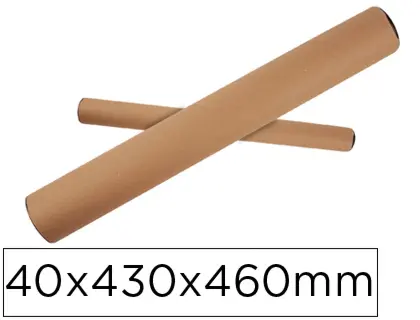Imagen Tubo de carton portadocumento tapa plastico 40x430x460 mm