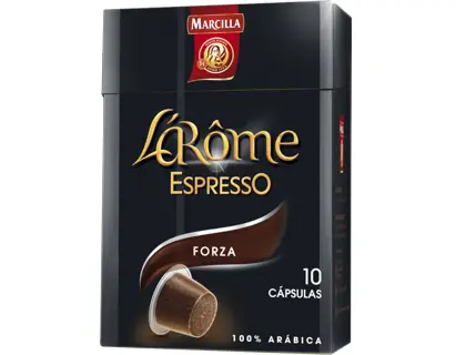 Imagen Cafe marcilla l arome espresso forza fuerza 9 caja de 10 unidades compatiblecon nesspreso