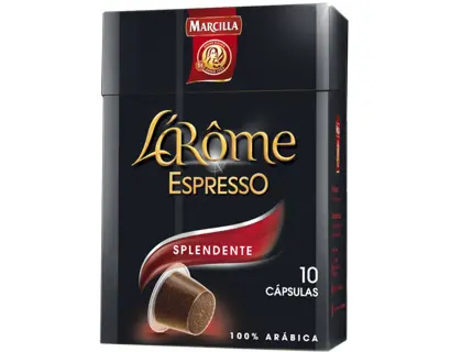 Imagen Cafe marcilla l arome espresso splendente fuerza 7 caja de 10 unidades compatiblecon nesspreso