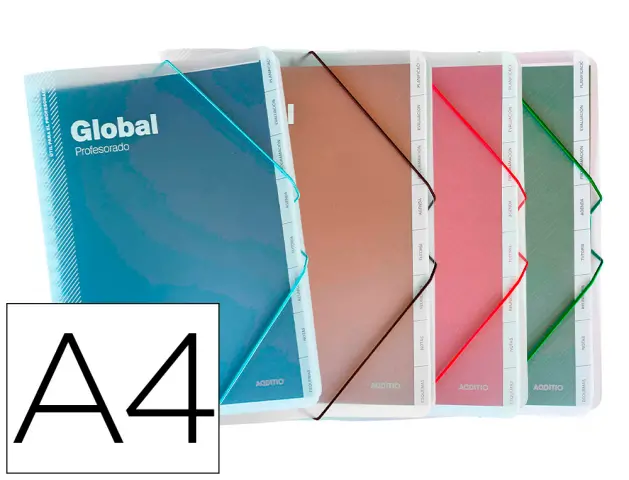 Imagen Carpeta global additio a4 con evalucion continua programacion tutoria y reuniones