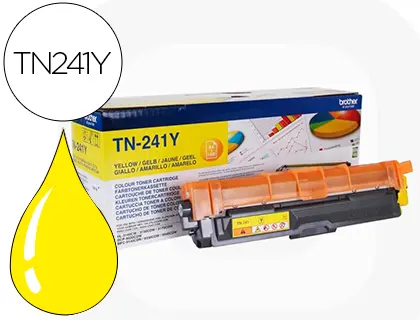 Imagen Toner brother hl3140 hl3150 hl3170 dcp9020 mfc9140 mfc9330 mfc9340 amarillo 1400 pag TN241Y