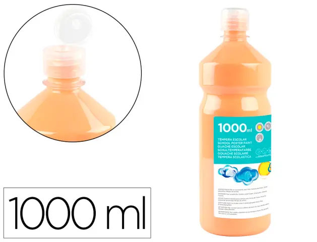 Imagen Tempera liquida liderpapel escolar 1000 ml carne