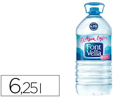 Imagen Agua mineral natural font vella sant hilari 6,25l