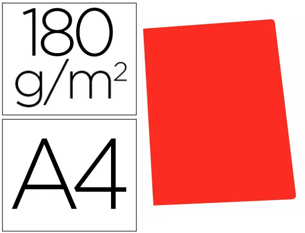 Imagen Subcarpeta cartulina gio din a4 rojo pastel 180 g/m2