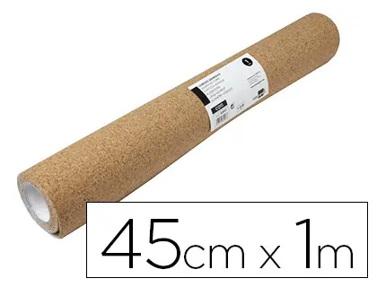 Imagen Corcho liderpapel adhesivo ancho 45cm longitud 1m espesor 1mm en rollo