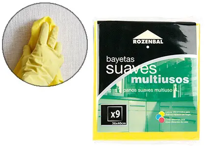 Imagen Bayeta multiuso 36x40 cm pack de 9 unidades