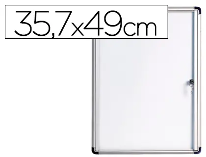 Imagen Vitrina de anuncios bi-office fondo magnetico extraplana de interior 357x490 mm